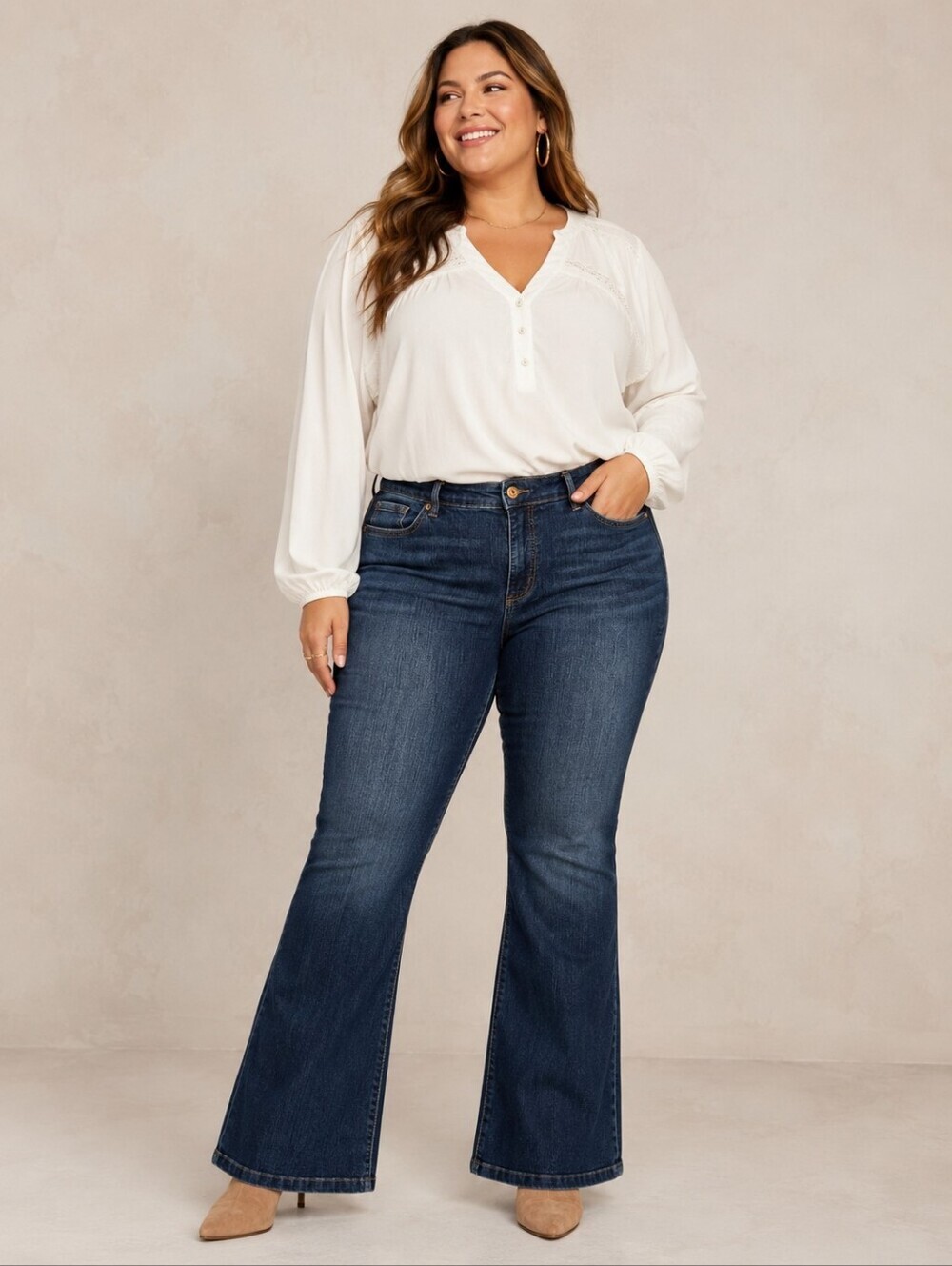 Sofia Jeans by Sofia Vergara Melisa Flare Jeans Women’s Size 16 Dark Wash Stretc